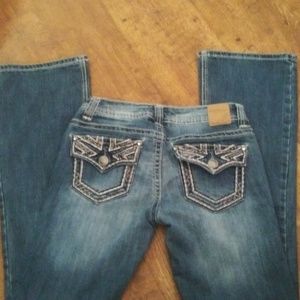 Woman's red camel jeans size 5 short
